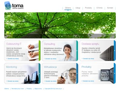 TOMA - network solutions: outsourcing IT, serwis IT