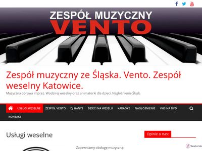 Zespół weselny na Śląsku. www.uslugiweselne.pl