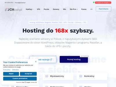 JCHost.pl hosting stron internetowych