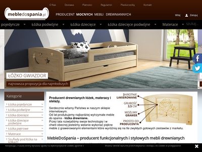 Mebledospania.pl łóżka drewniane dla dzieci