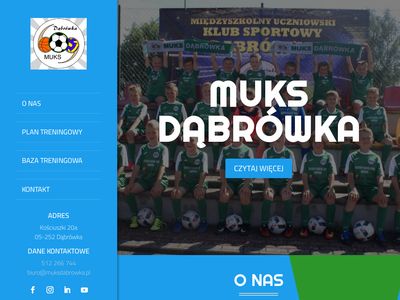 Klub piłkarski w Dąbrówce zaprasza na zajęcia - MUKS Dąbrówka