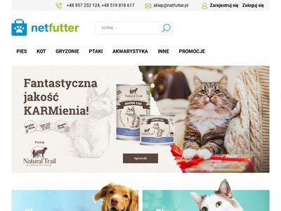 Netfutter.pl karma dla psa alergika