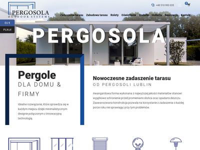 Pergole - idealne zadaszenie tarasu w słoneczne dni | Pergosola.pl