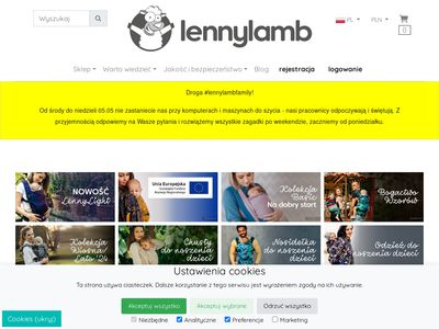 Lennylamb.com nosidełko dla niemowlaka