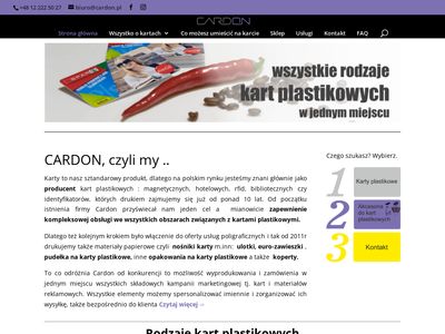 Cardon.com.pl karty plastikowe