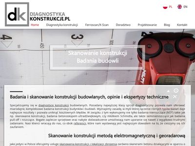 Diagnostykakonstrukcji.pl ferroscan: skanowanie betonu