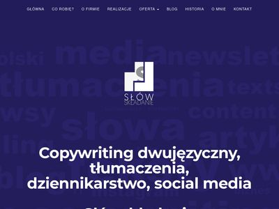 Pisanie tekstów na strony internetowe - slowskladanie.pl