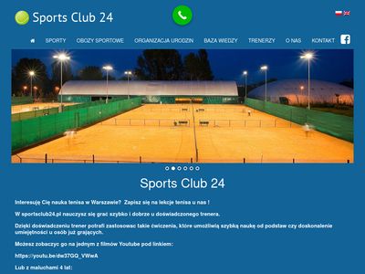 Nauka gry w tenisa Sports Club 24