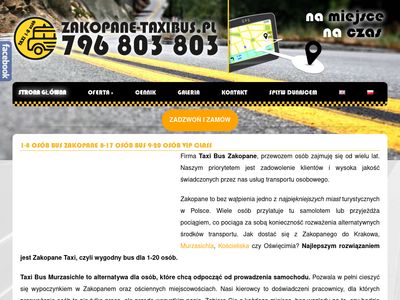 Taxi bus Zakopane | zakopane-taxibus.pl
