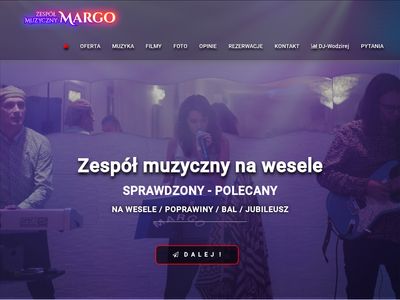 Margo dobry zespół muzyczny na wesele Warszawa i okolice