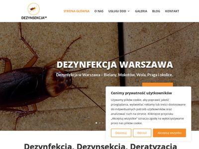Dezynfekcja w Warszawie - Dezynsekcja i Deratyzacja Hanna Skowronek