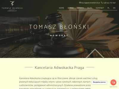 Skuteczny adwokat w Warszawie - Tomasz Błoński