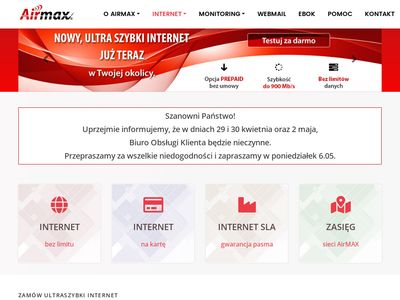 Bezprzewodowy internet | airmax.pl