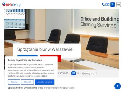 APA Group - Profesjonalne sprzątanie biur w Warszawie