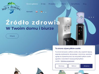Dystrybutor wody do domu - aquazywiec.pl