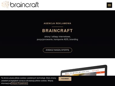 Agencja Reklamowa Braincraft Śląsk strony www