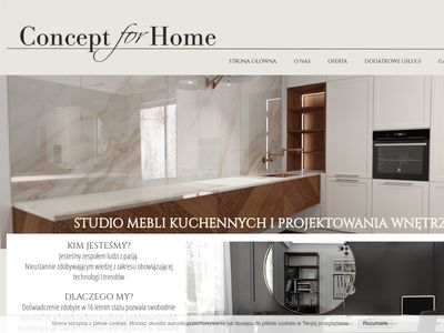 Conceptforhome.pl - indywidualny projekt kuchni Szczecin