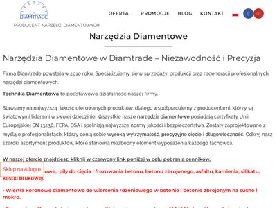 Narzędzia diamentowe - diamtrade.pl