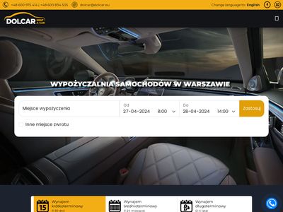 Dolcar- wypożyczalnia samochodów Warszawa