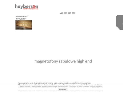 Heyberson.pl - magnetofony szpulowe