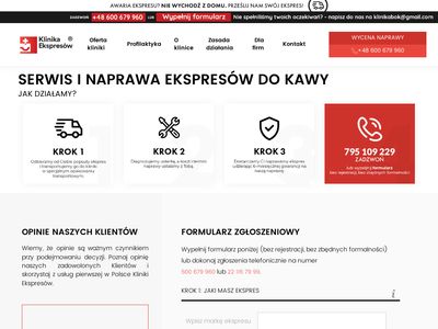 Naprawa i serwis ekspresów do kawy - klinikaekspresow.pl