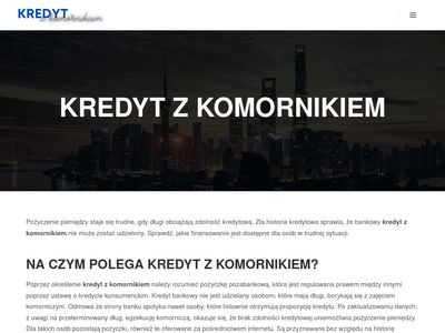 Kredyt-z-komornikiem.pl - pożyczka pozabankowa