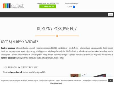 Kurtyny z pasów PCV - Curtech