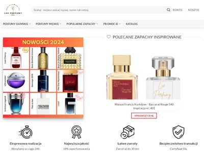 Perfumy lane, francuskie, odpowiedniki perfum - Lux Perfumy