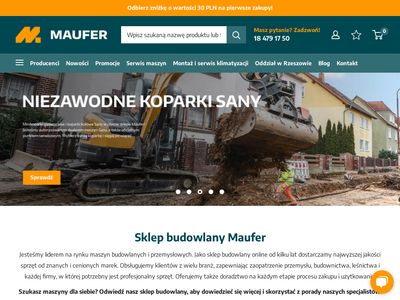Sprzęt budowlany i maszyny przemysłowe - maufer.pl