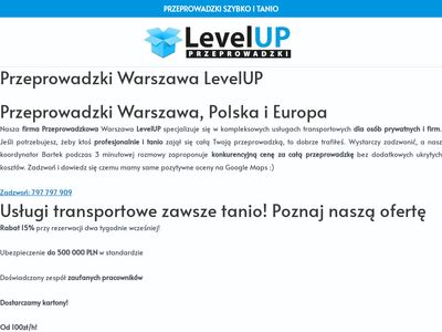 Przeprowadzki Warszawa LevelUP