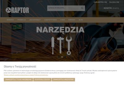 Sklep internetowy z narzędziami - raptorstore.pl