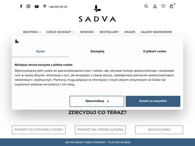 Sklep internetowy z biżuterią - sadva.pl