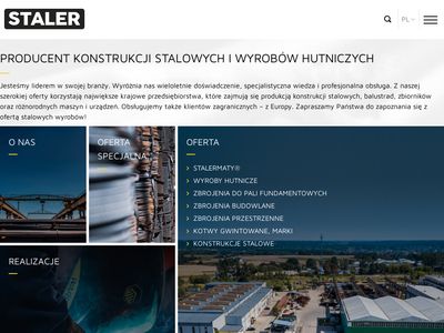 Producent konstrukcji stalowych i wyrobów hutniczych - staler.com.pl