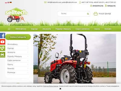 Selltech - mini traktorki na sprzedaż