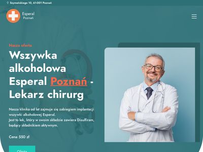 Sprawdź ofertę gabinetu esperal w Poznaniu - wszywkaalkoholowapoznan.pl