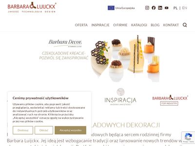 Dekoracje czekoladowe - Barbara Luijckx