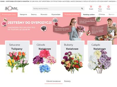 Hurtownia kwiatów online - bomm.pl