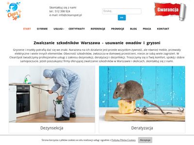 CleanSpot Warszawa | Dezynsekcja, zwalczanie szkodników