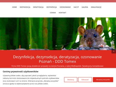 DDD Tomex Poznań - dezynfekcja, deratyzacja