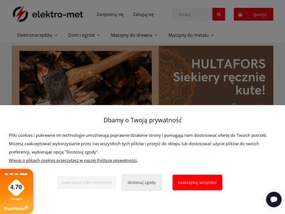 Sklep z narzędziami - duży wybór akcesoriów elektro-met.pl