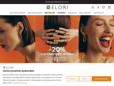 Biżuteria ze stali chirurgicznej sklep online Elori.pl