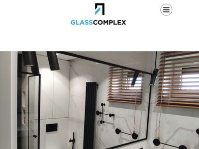 Kabiny prysznicowe, Lustra, Zabudowy szklane, Ściany szklane - Glasscomplex