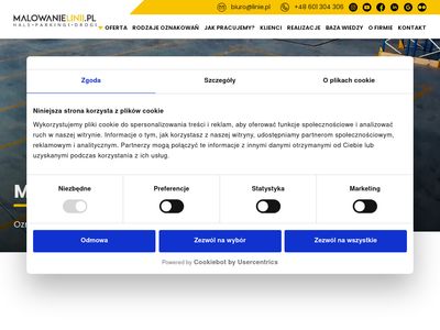 Oznakowanie hal, parkingów i dróg - Linie.pl