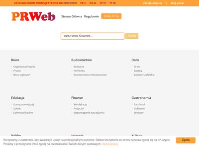 Katalog stron internetowych PRweb