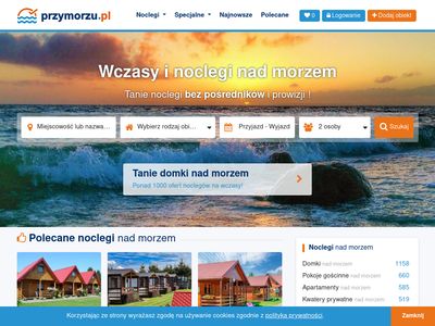 Przymorzu.pl - baza noclegowa nad morzem