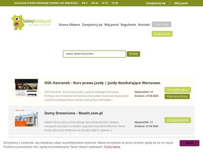 Katalog stron internetowych - zielonykatalog.net