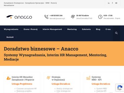 Consulting i doradztwo biznesowe | ANACCO