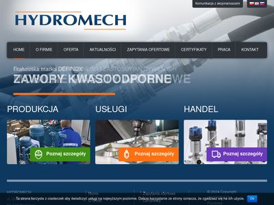 Przedsiębiorstwo hydrauliki siłowej - HYDROMECH S.A.