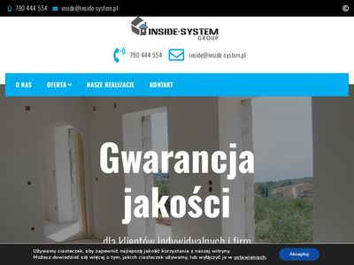 Inside-system - tynki cementowo wapienne Kraków