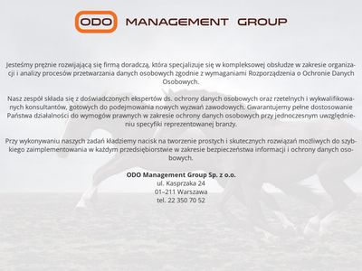 ODO - ochrona danych osobowych